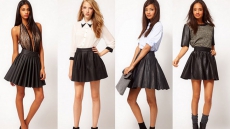 Pep up your winter wardrobe with leather skirts