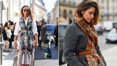 Sport belted scarf look in style