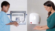 Modern hand dryers spread more germs