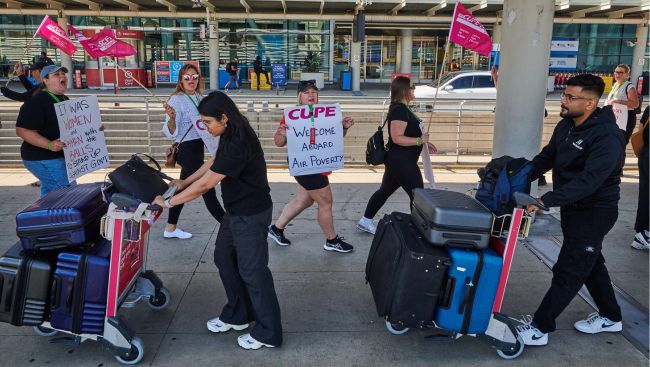 Low on clothes, insulin and options, travellers' woes continue amid Air Canada strike