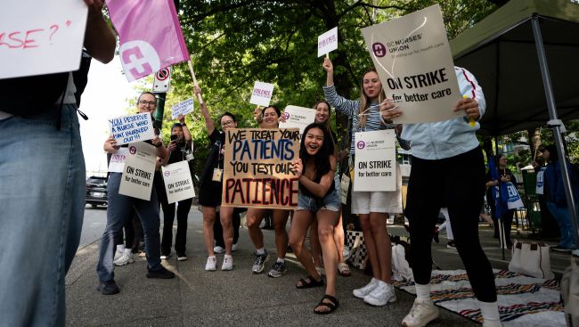 B.C. nurses expand pickets to Surrey hospital and the nearby surgery centre