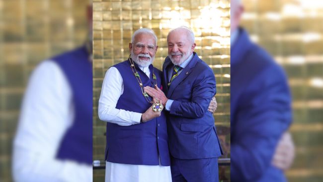 Brazil confers its highest honour on PM Modi