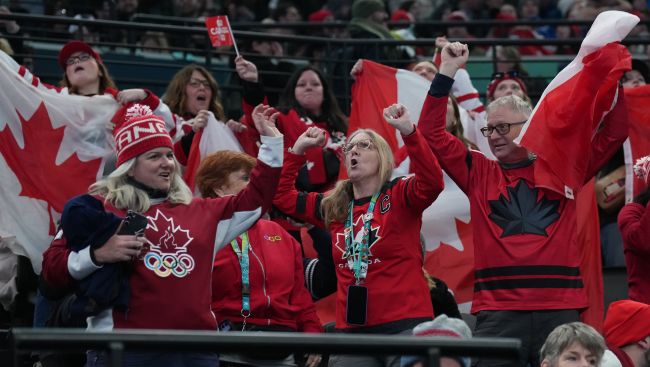 Canadian hockey fans taking in Olympic double bill as women rally, men debut