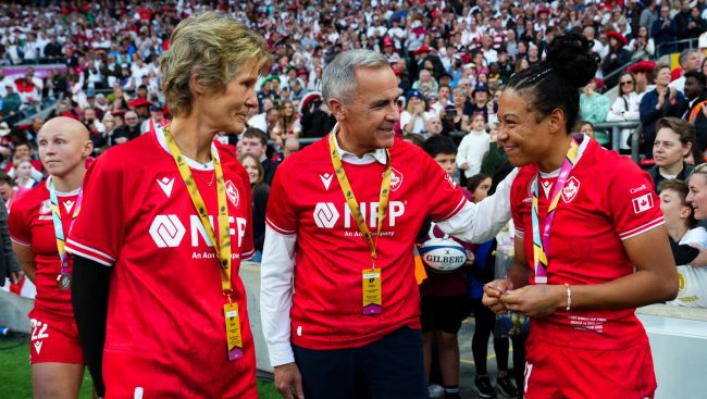 Carney returns to Canada from U.K. trip of meetings and rugby