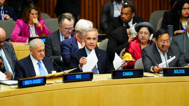Ambassador says Carney's Davos speech is being put into practice at UN