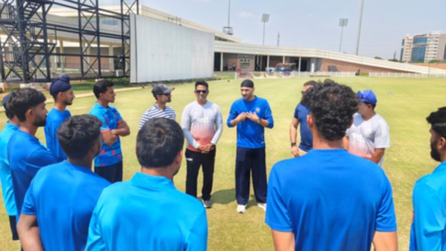 Harbhajan Singh conducts a specialist camp for emerging off-spinners at BCCI CoE