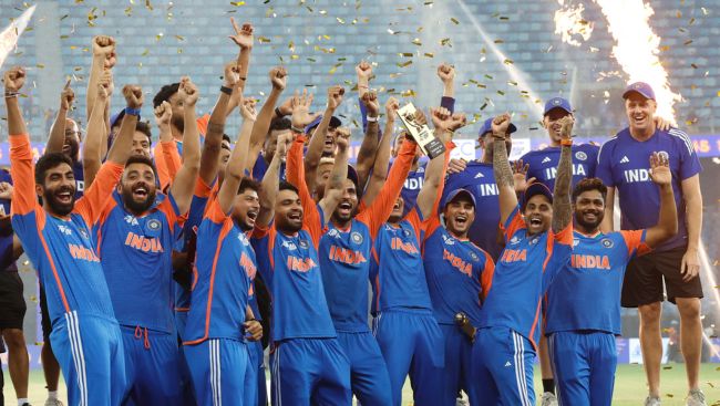 Asia Cup: Tilak Varma hits unbeaten 69 as India beat Pakistan for ninth title win