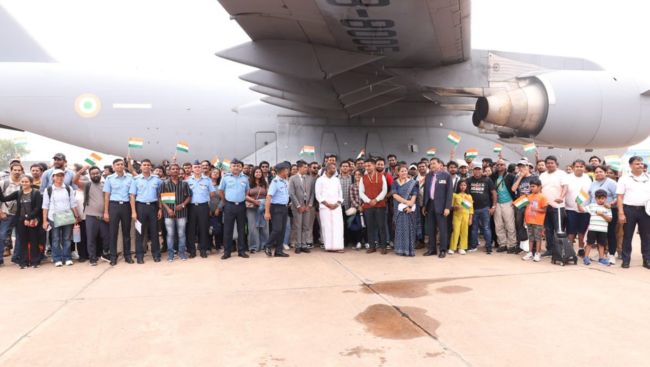 Operation Sindhu: IAF brings home 268 Indian nationals from Israel