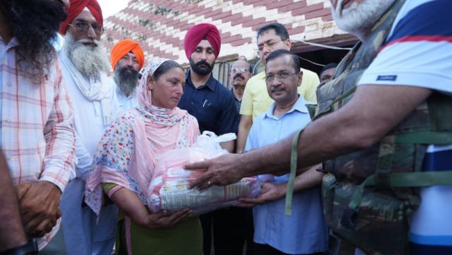 We are standing with you, Kejriwal assures Punjab's flood-hit villagers