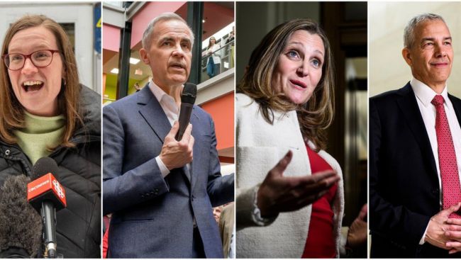 Liberal leadership debate kicks off with questions about threat posed by Trump