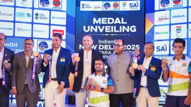 India unveils striking medals for World Para Athletics Championships New Delhi 2025