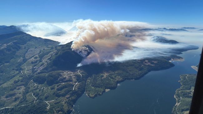 Wildfire raging near Port Alberni, B.C., grows again overnight