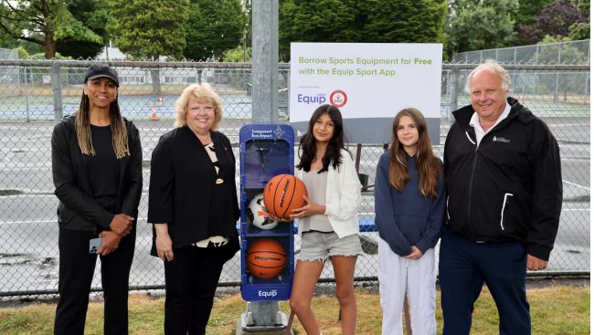 City of Surrey launches North America’s first free self-service sports equipment stations
