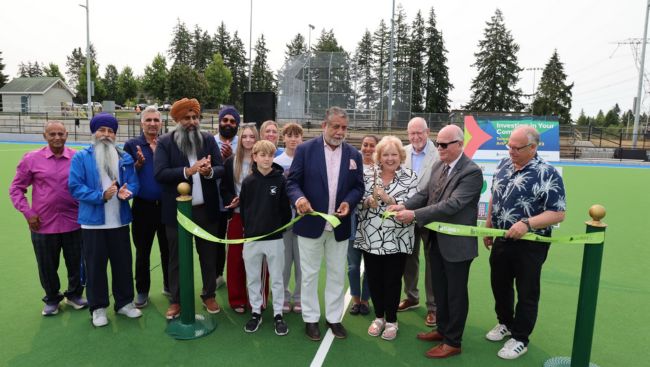 Canada's only three-pitch water-based field hockey complex opens at Tamanawis Park