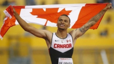 Canada's Andre De Grasse Wins 100 And 200 Metres At Harry Jerome Track Meet