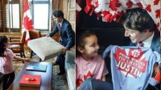 5-Yr-Old Becomes Canadian P.M. For The Day, Orders Justin Trudeau To Build Her A Pillow Fort