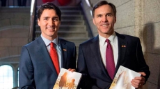 Trudeau, Morneau, At Economic Summit On Global Economy