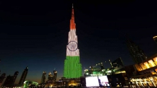 PICS: Burj Khalifa Lights Up In Tricolour Ahead Of India’s 68th Republic Day