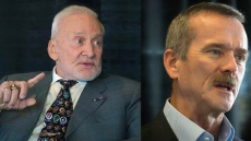 Former Astronauts Buzz Aldrin, Chris Hadfield Share Words With Alberta Crowd