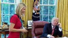 Donald Trump Compliments 'Beautiful' Female Irish Reporter's 'Nice Smile'