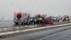 Bad Weather Sets Off B.C. Highway Crashes, Sending Four To Hospital