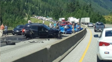 Out-Of-Control Semi On Coquihalla Highway Causes Multi-Car Collision And Injuries