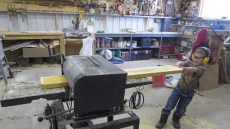 Five-year-old business boy sells homemade blocks to Yukon toy store