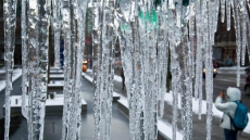 Cool Castle: Thousands Of Icicles Create Frozen Fortress In Edmonton