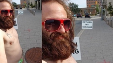 Ontario Man Protests In Underwear Outside Court Over Seizure Of Pot, Bong