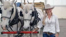 Olympic Bobsled Champion Kaillie Humphries Leads Calgary Stampede Parade