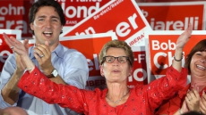 Premier Kathleen Wynne Says Ontario May Drop Provincial Pension If Trudeau's Liberals Win Oct. 19