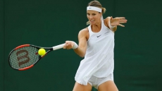 Pregnant Mandy Minella Turns Out For Wimbledon 2017 Championships