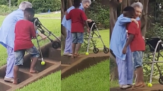 WATCH: Video Of Georgia Boy Helping Elderly Woman Goes Viral