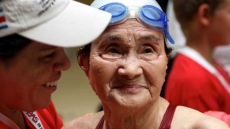 100-year-old Japanese Woman Swims1500 Meters In Masters Meet