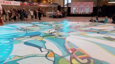 Signature Artwork At New Oilers Arena By Canadian Artist Alex Janvier