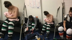Online Row Over Alberta Hockey Player’s Breastfeeding Photo Challenges Stigmas, Highlights Hurdles