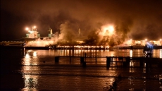 Air Quality Warning Issued As Crews Battle Squamish Terminal Fire