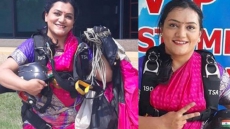 Pune Woman Shital Mahajan Skydives In Saree, Sets New Record