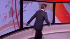 WATCH: Confused By Cameras, BBC  Anchor Runs Across Studio