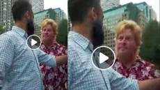 WATCH: Man Caught On Video Allegedly Threatening Family; Toronto Police Investigating