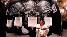 Winnipeg Artist Transforms Nightclub Urinal Into Donald Trump 'Potty Mouth'