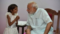 PM Modi Meets Girl Who Had Sought Help For Heart Surgery