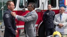 Surrey Firefighter Receives Medal Of Good Citizenship