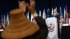 Poilievre delivers first speech to AFN, leaders confront him about Harper's legacy