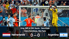 Argentina-Netherlands World Cup Semifinal goes into extra time