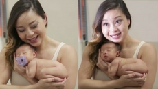 Mom Poses With Adorable Newborn Baby For Photoshoot. And Then This Happened...