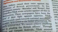 Class 8 Rajasthan Book Describes Bal Gangadhar Tilak ‘Father Of Terrorism’