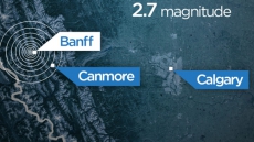 Small earthquake rocks Banff in Alberta; no injuries, damage reported