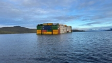 Sinking barge off B.C. coast moved to safe harbour; unloading delayed by wind