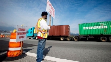 B.C. Truckers Stage Protest In Surrey Over New Port Metro Vancouver Licensing Rules